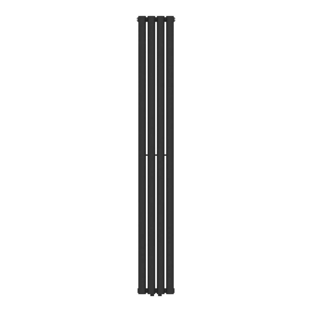 Radiatore a pannello piatto 484 watt acciaio 180 x 24 cm nero 03_0010451