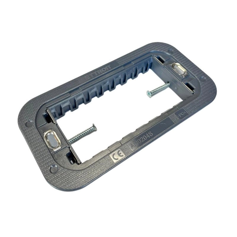 Supporto Slim Sottile 4P Serie Moon 4 Posti Per Scatole 504 Compatibile Con Bticino Axolute Air