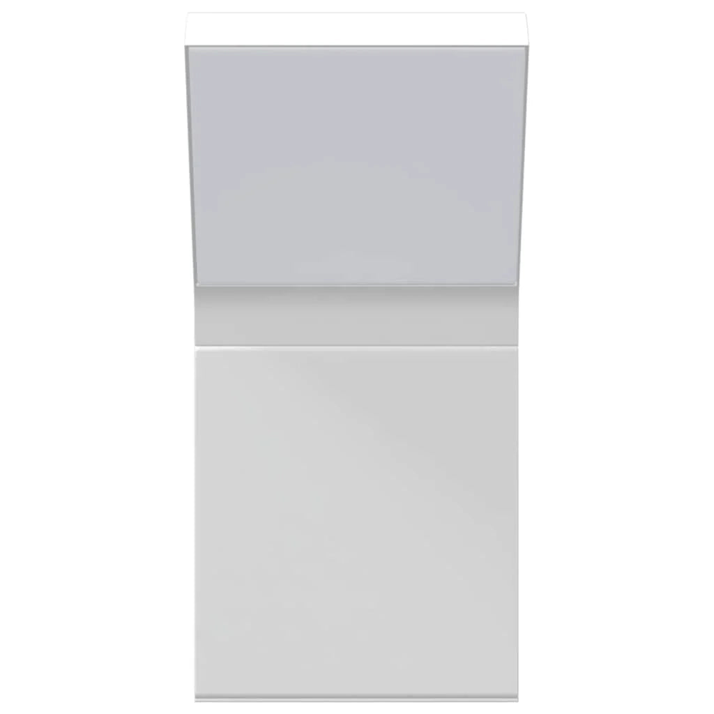 Set di 2 applique LED da esterno resistenti alle intemperie 10 x 15 x 22 cm alluminio bianco 02_0056588