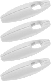 Accessori per decorazione finestre - 4 pezzi - Catena con pesi - Bianco - Adatto per tende a vento e zanzariere - Codice prodotto: I
