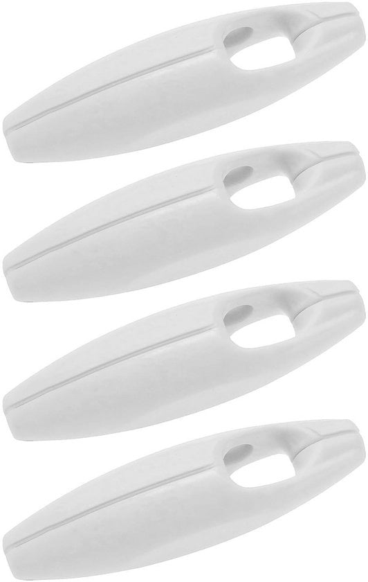 Accessori per decorazione finestre - 4 pezzi - Catena con pesi - Bianco - Adatto per tende a vento e zanzariere - Codice prodotto: I