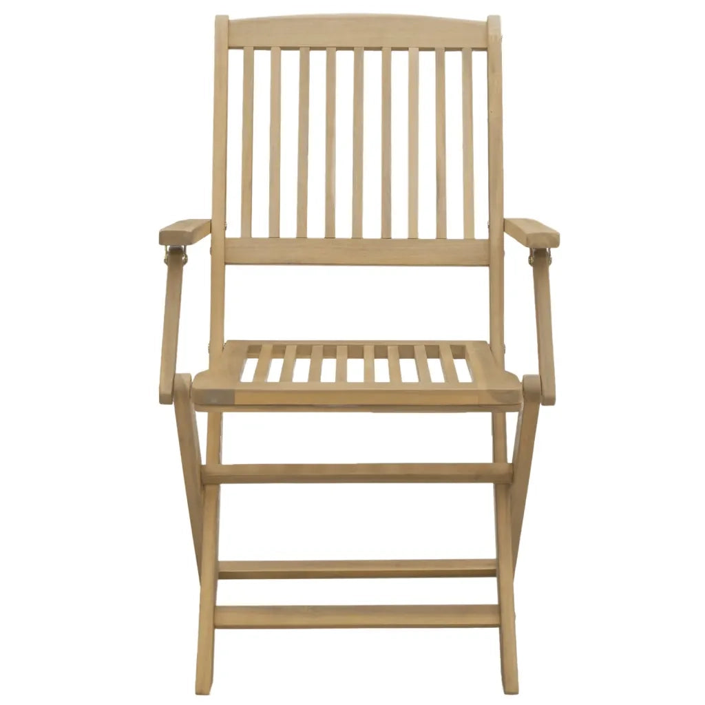 Set da Pranzo per Giardino 5 pz in Legno Massello di Acacia