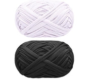 Set di filati in cotone da 2 pezzi - Filati a mano - Filati morbidi/poliester - Adatti per borse/ombrelli - Filati a trama