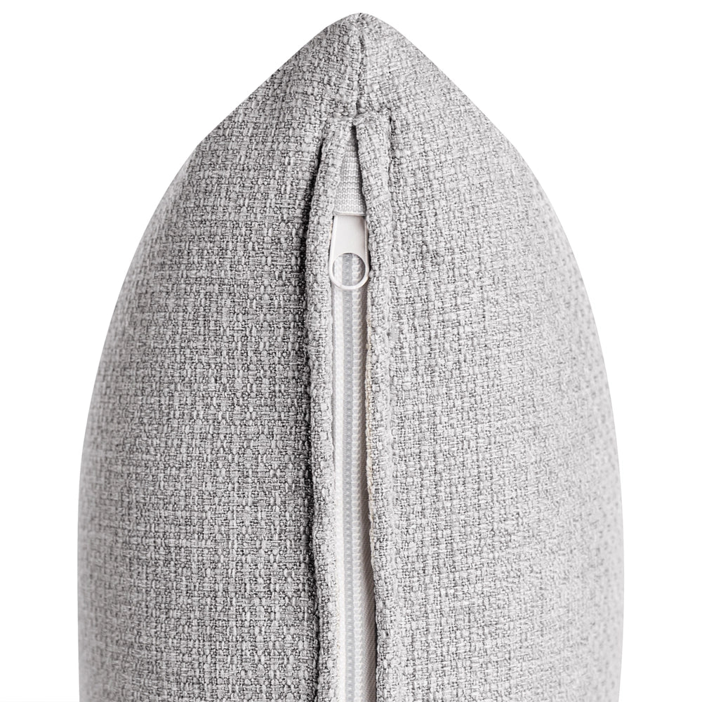 Divano moderno modulare a 2 posti imbottito tessuto poliestere grigio chiaro con schienale imbottito stile moderno classico