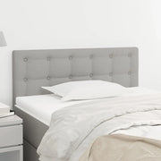 Testiera-Testata Decorativa Grigio Chiaro 90x5x78/88 cm in Tessuto 769862