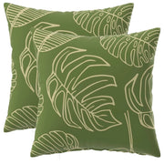 Federa 2 pcs HEERLEN Design a foglia 40 x 40 cm Poliestere 908578