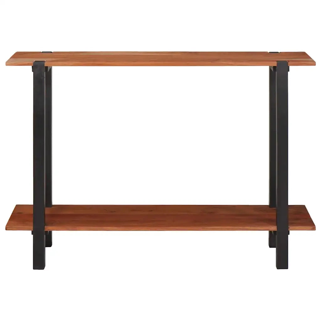 vidaXL Tavolo consolle con lo scaffale Marrone 110 x 30 x 75 cm