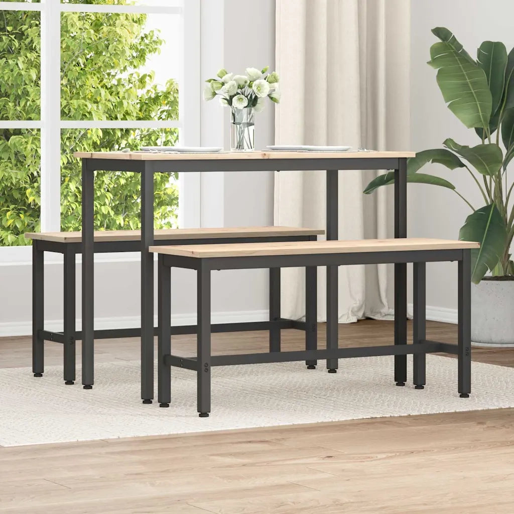 Panchina da pranzo Naturale 100 x 32,5 x 49 cm CFW3513780