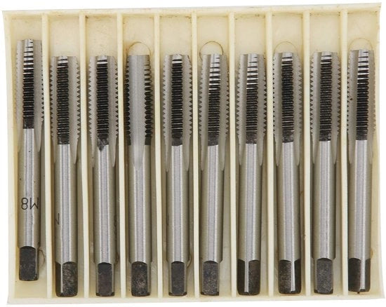 Set di rubinetti a flusso M8 - Acciaio inossidabile - Resistenti all'usura - Industriale - 5 Tappi conici - Set di viti e dado