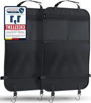 Organizzatore per bambini sedile posteriore nero impermeabile - protezione schienale sedile auto universale - protezione schienale auto - doppio set - organizzatore auto per bambini
