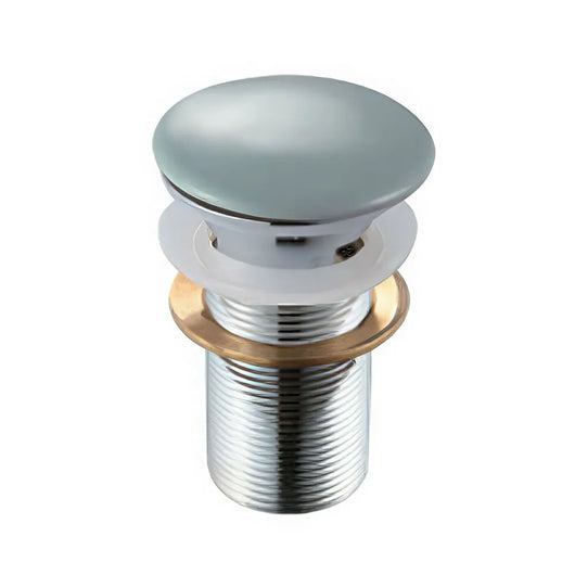 Piletta click clack con tappo grigio cemento in ceramica senza troppopieno