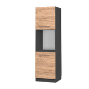 Vicco Mobile per forno da incasso Quercia dorata 60 cm aperto