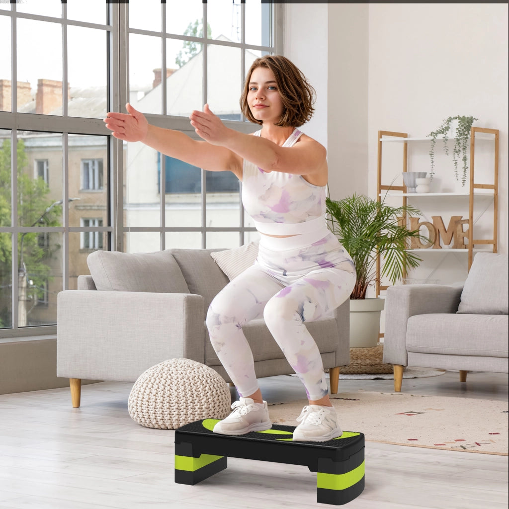 Stepper Fitness ¨C zephmum ¨C Nero Verde 80x31x20 cm