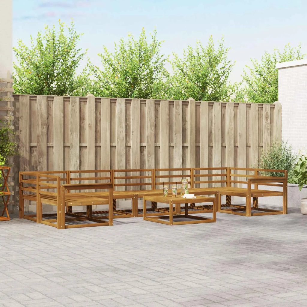 Set di divani da esterno 8 pcs Naturale