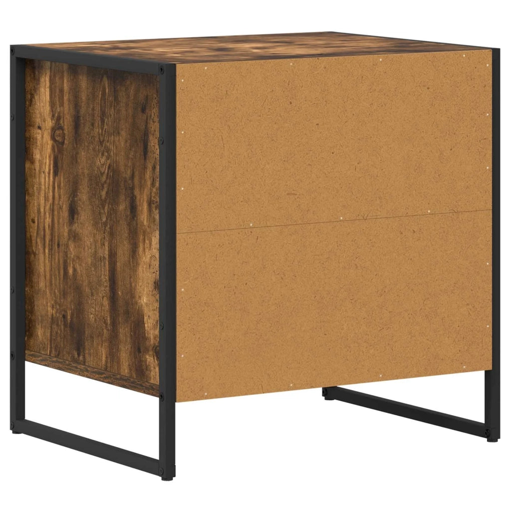 Comodino Quercia Fumosa 50 x 39,5 x 50 cm Legno multistrato
