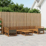 Set di divani da esterno 8 pcs Naturale