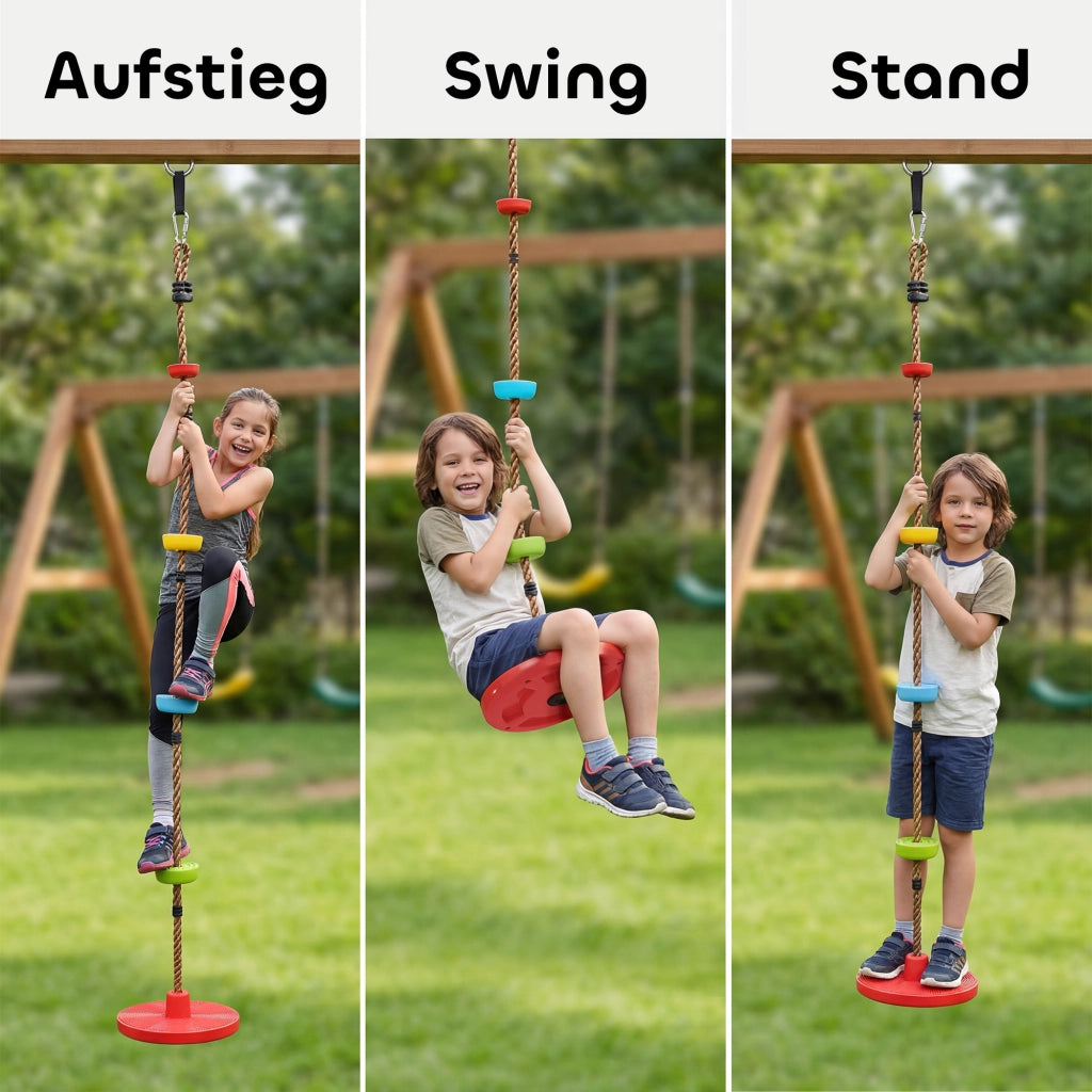 Altalena per bambini con piattaforma ¨C zephmum ¨C Rosso