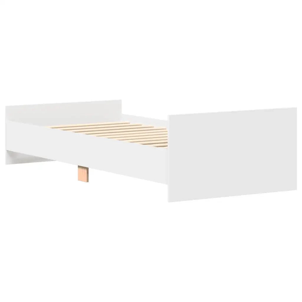 Giroletto Bianco 75x190 cm Small Single in Legno Multistrato 835946
