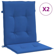Cuscini per Sedia 2 pz | Cuscini per sedie Blu Reale 100x50x3 cm in Tessuto Oxford