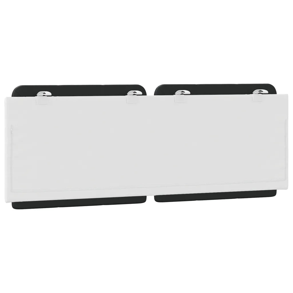Cuscino Testiera Zadar Nero e Bianco 140 cm in Similpelle CFW8910464