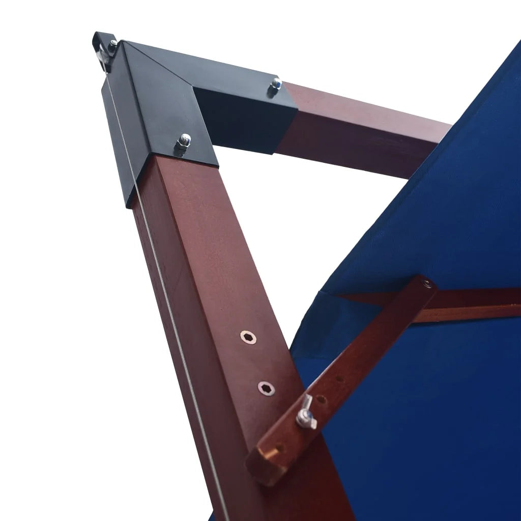 Ombrellone a sospensione con palo in legno 400 x 300 cm blu 02_0008713