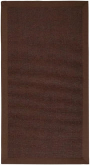Tappeto di Sisal 160x230 cm Marrone Scuro - Naturale con Sottile Strato di Gomma Antiscivolo