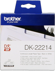 Brother DK-22214 nastro per etichettatrice Nero su bianco