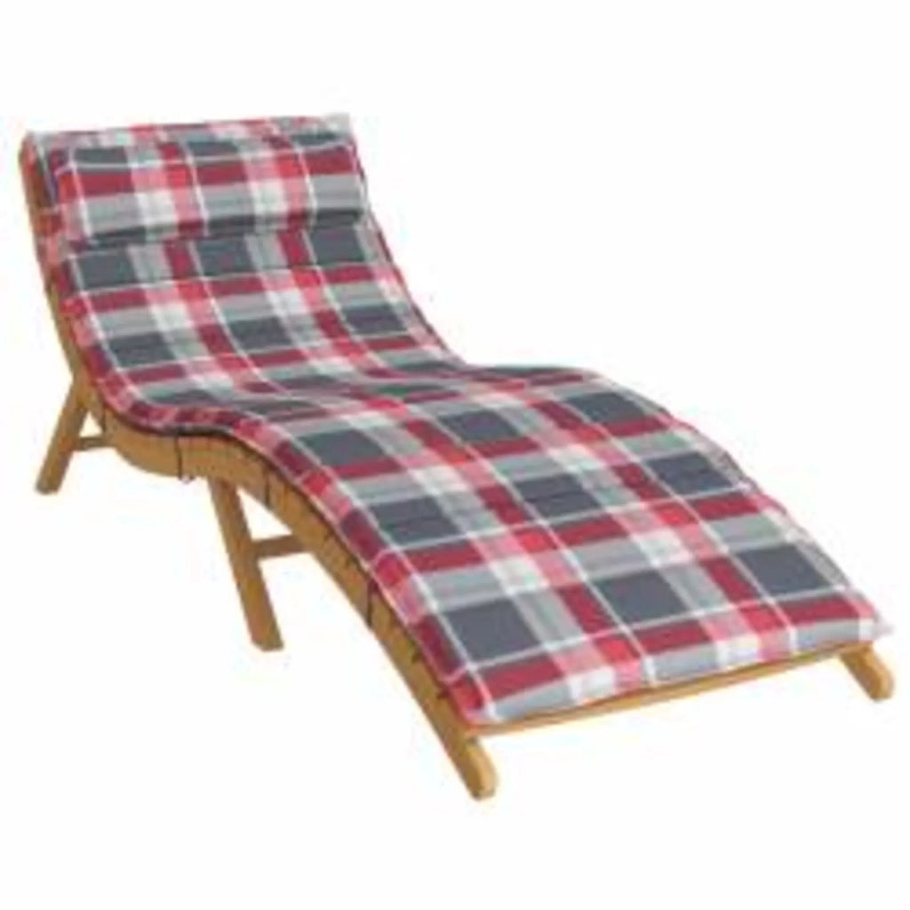 Cuscino per Lounger Sole Rosso e grigio 178 x 60 x 4 cm
