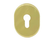 BOCCHETTA OVALE IN OTTONE LUCIDO PER CILINDRI SAGOMATI 316L/SV- - mm.64x84h spessore mm.6 - 5 pezzi CIPIERRE