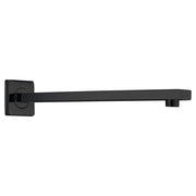 IMEX Supporto a parete in acciaio e ottone nero opaco tubo a muro quadrato nero opaco per montaggio sicuro e design minimale modello Imex-BPC003-NG
