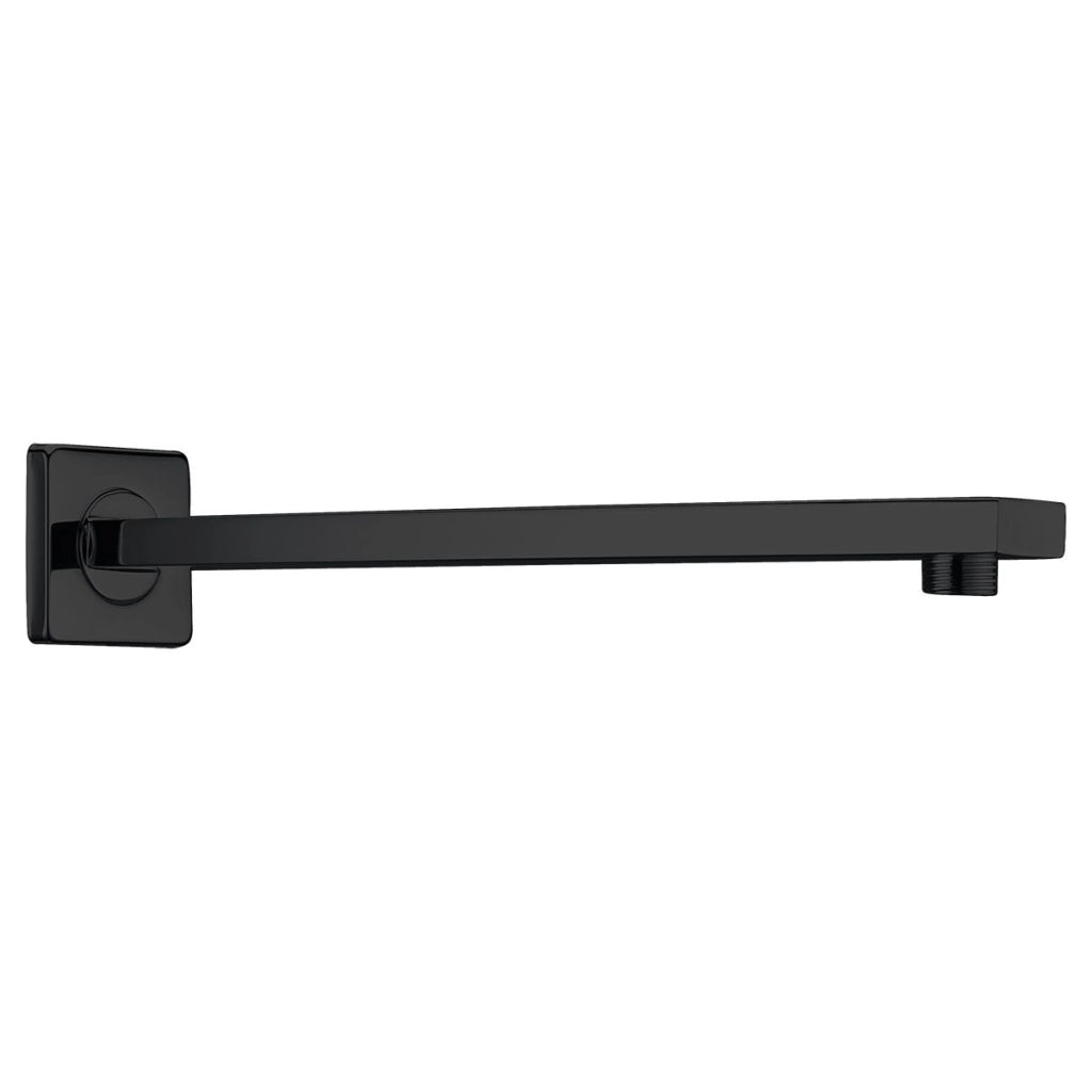 IMEX Supporto a parete in acciaio e ottone nero opaco tubo a muro quadrato nero opaco per montaggio sicuro e design minimale modello Imex-BPC003-NG