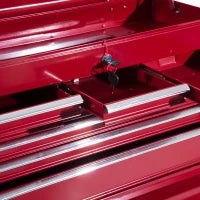 Carrello Porta Utensili Attrezzi Attrezzatura con Cassettiera 61.5 x 33 x 113cm Rosso