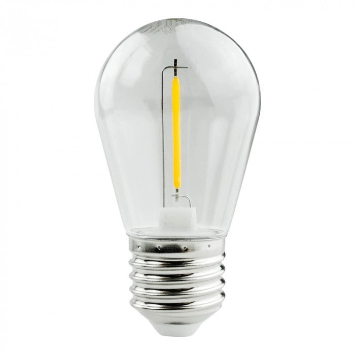Lampadina LED Filament S14 E27 0,3W 3V 2700K anti-sfarfallio