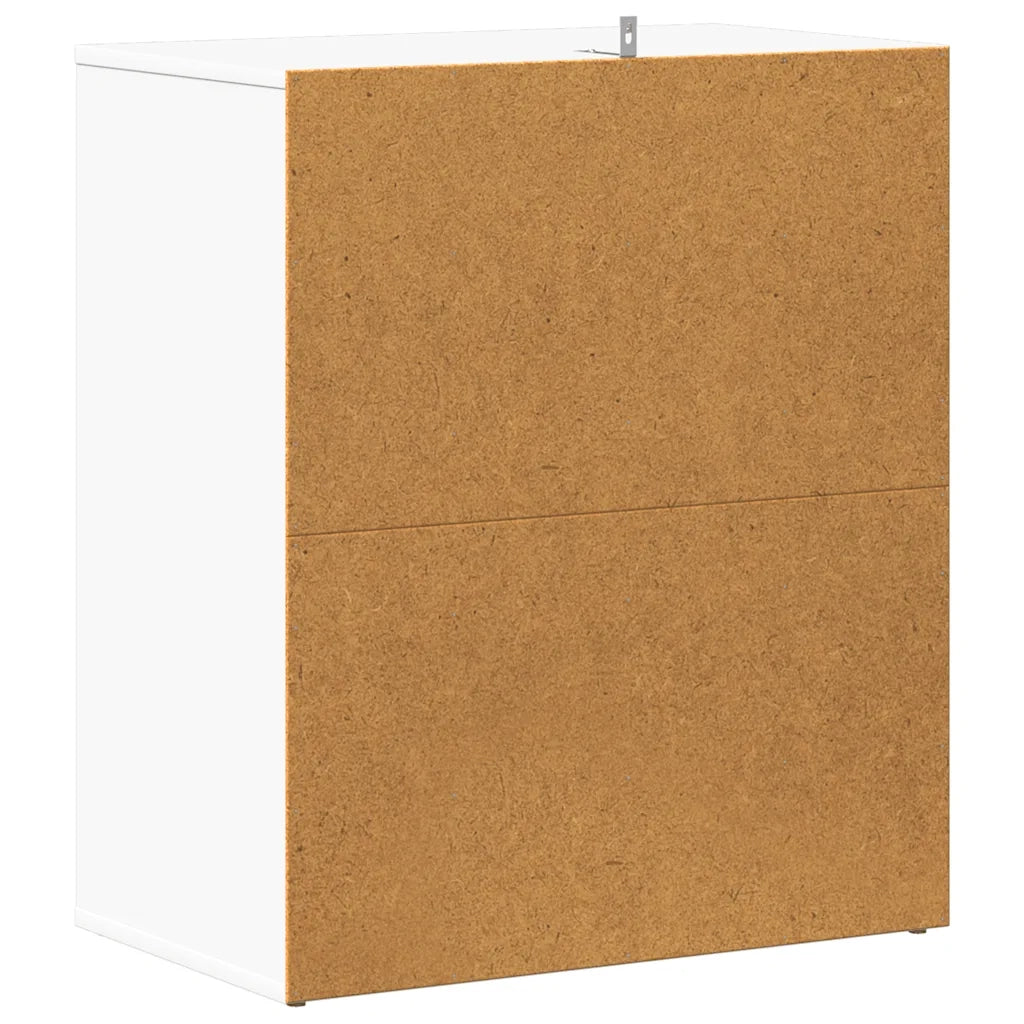 Scarpiera-Scaffale per scarpe Bianca 60x35x70 cm in Truciolato 998467