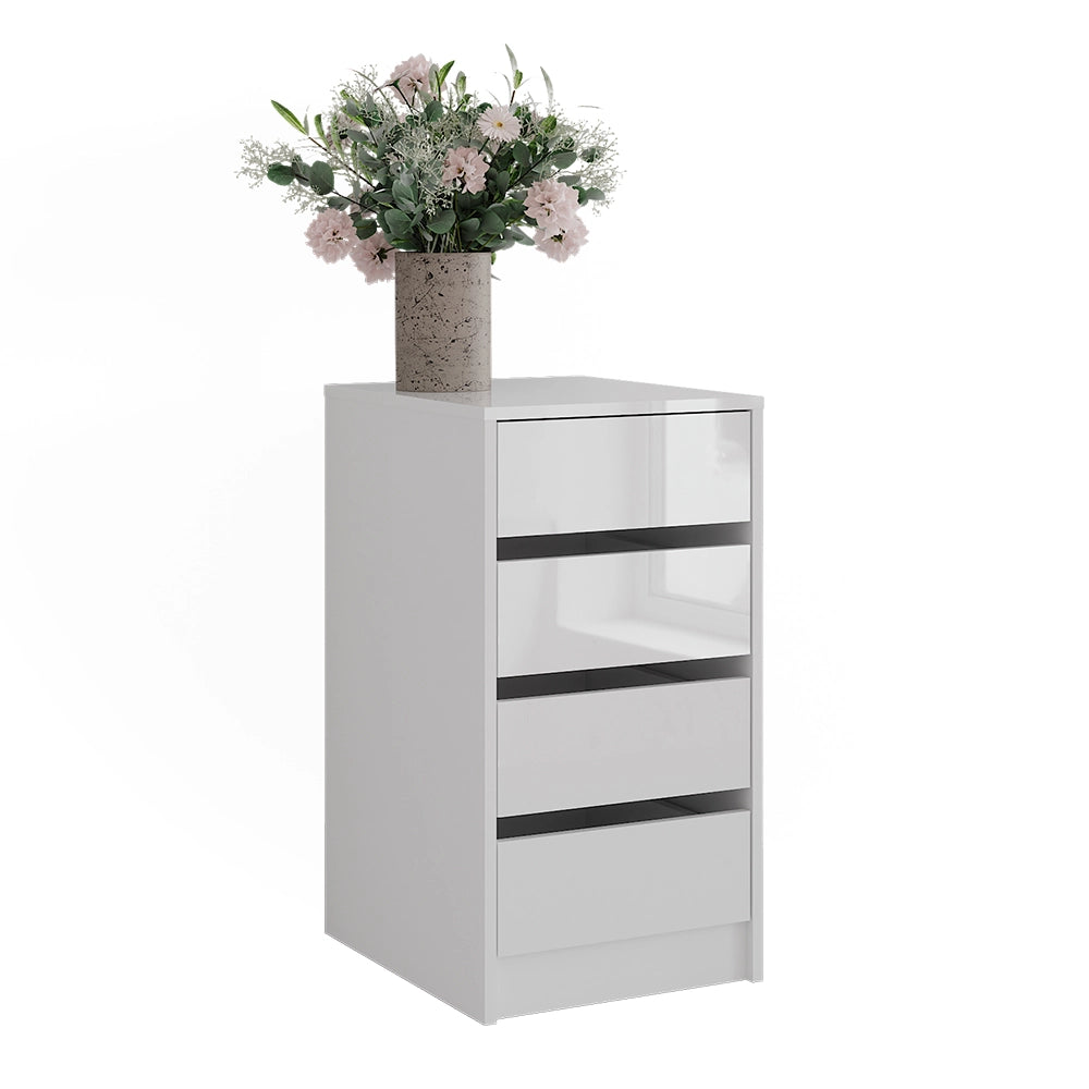 Vicco Cassettiera per camera da letto Bianco 40.2 x 76.2 cm con coperchio del contenitore