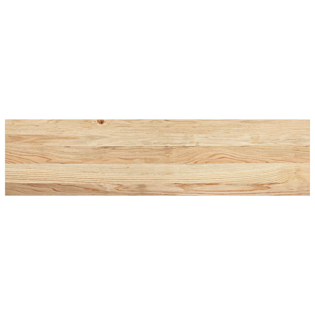 Davanzali 2 pz Non Trattati 100x30x2cm Legno Massello di Rovere 4009112