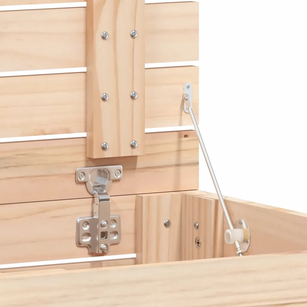 Cesto per Bucato 88,5x44x76 cm Legno Massello Pino 832323