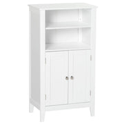 MOBILE BAGNO CON MENSOLE REGOLABILI E ARMADIETTO 2 ANTE 50X30X93CM BIANCO