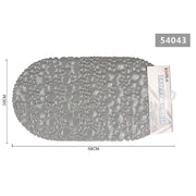 Trade Shop - Tappeto Tappetino Doccia Vasca Antiscivolo Per Bagno Arredo Grigio 38x68cm 54043 -