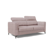 Gardenia Divano letto materasso alto 18 cm con poggiatesta reclinabili e rivestimento impermeabile T02 198 cm (mat. 140x197) rosa