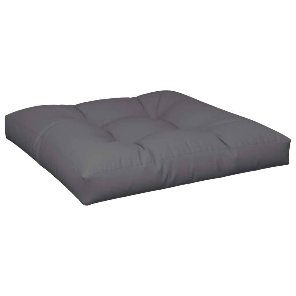 Cuscino per Pallet Antracite 70x70x12 cm in Tessuto