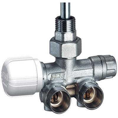 VALVOLA MONO-BITUBO TERMOSTATIZZABILE SQUADRA DX C/BOCCHETTONE (FAR)- Diam. 1/2- FAR- pezzi 1