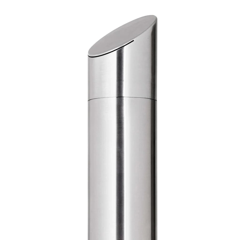 Doccia da giardino con base 225 cm acciaio inox marrone 02_0042053