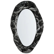 Specchio da parete Elemento decorativo da parete Tradizionale industriale Cornice in acciaio inossidabile MDF Vetro Nero