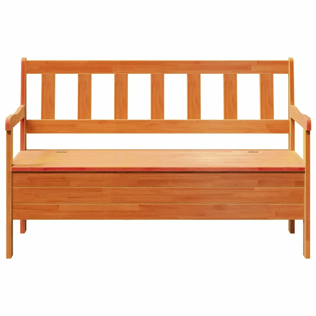 Panchina da esterno Marrone 119 x 44 x 76 cm Pino massello 4012184