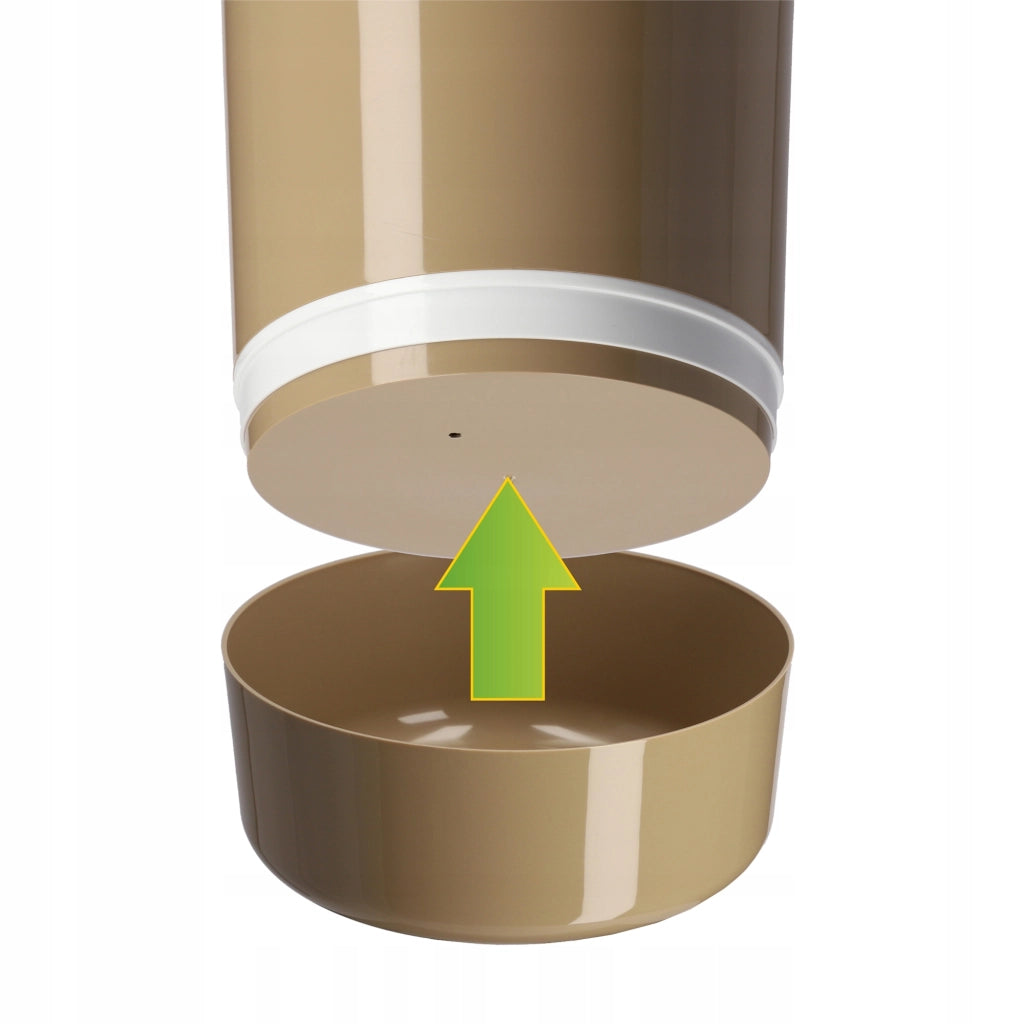 Copertura per vaso da fiori KADAX, 29 cm, in due pezzi, in plastica.