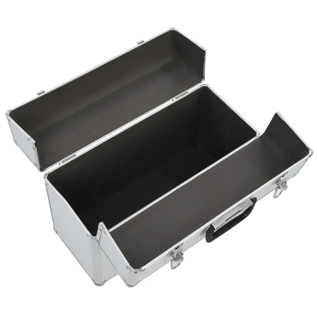 Cassetta porta attrezzi 47 x 36 x 20 cm alluminio argento 02_0003217