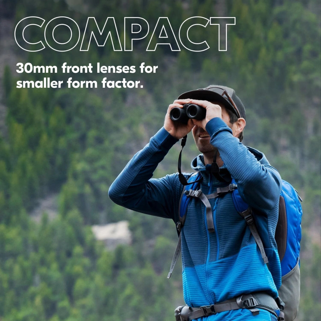 Nikon Prostaff P3 10x30 binocolo | Binocolo compatto impermeabile, antiappannamento, corazzato in gomma, ampio campo visivo e lungo sollievo per gli occhi, modello ufficiale Nikon USA