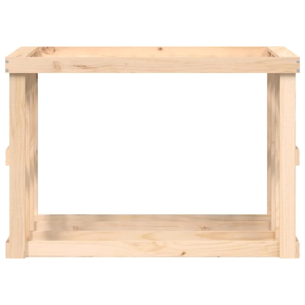 Portaceppi da Esterno 108x52x74 cm Legno Massello di Pino 822631
