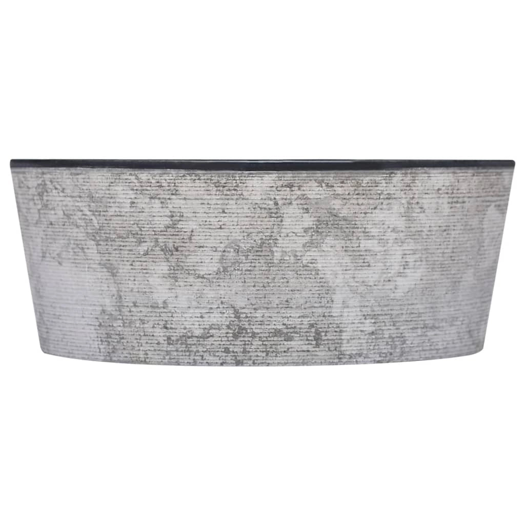 Lavandino da bagno lavabo da appoggio lavabo da WC lavabo da bagno lavabo da interno diametro 40 cm marmo nero 02_0002822